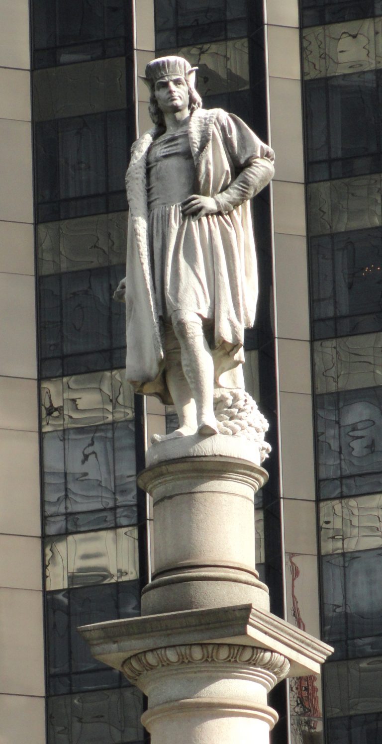 The statue of Christopher Columbus maintained in New York