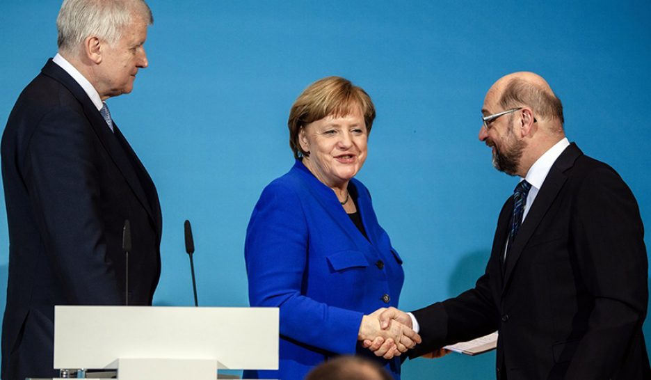 Allemagne: accord de gouvernement trouvé entre la CDU-CSU et le SPD