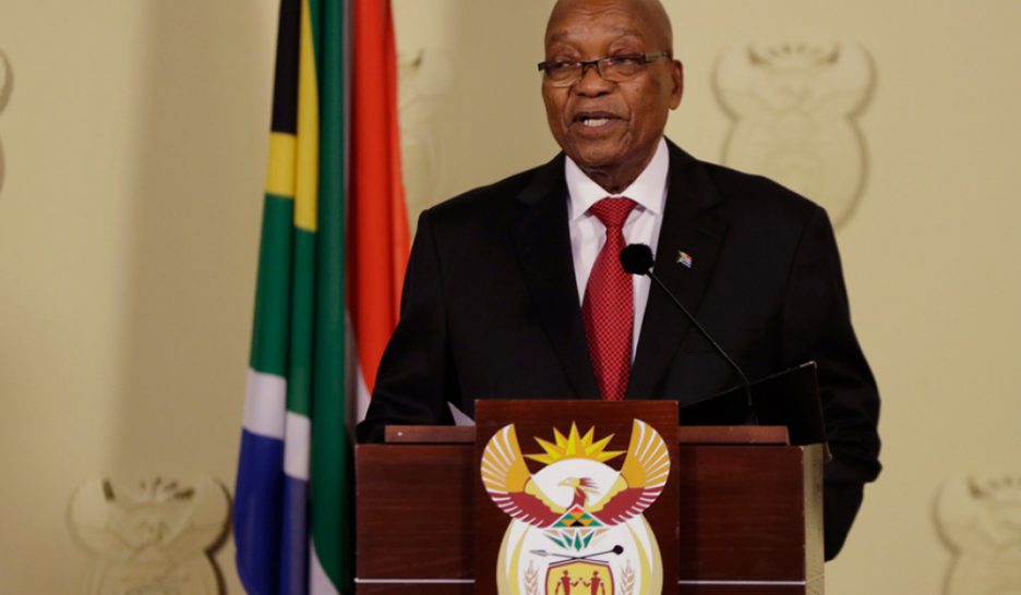 Le président sud-africain Jacob Zuma démissionne