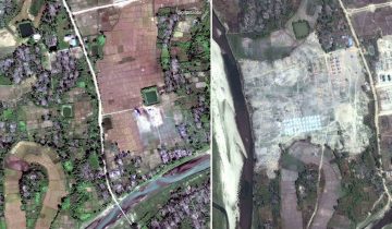 Les villages rohingyas rasés visibles du ciel