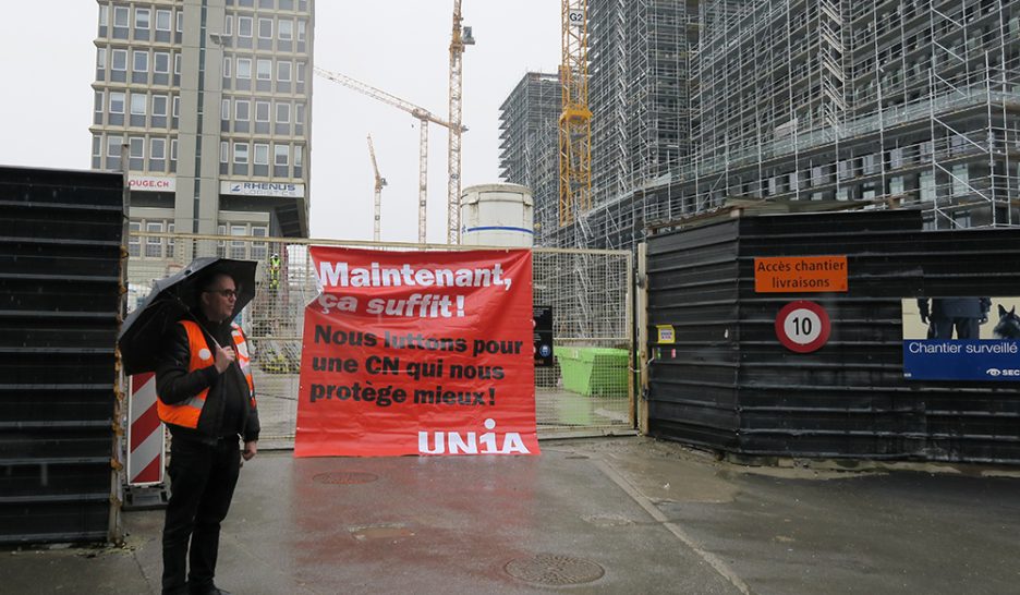 Les syndicats bloquent cinq chantiers