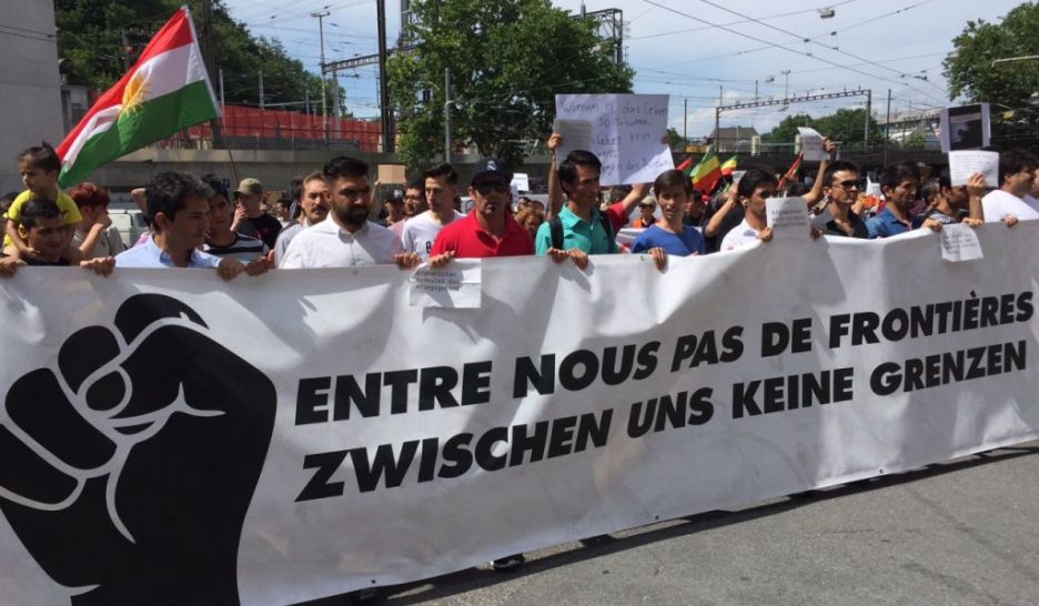Manifestation pour l'asile à Berne