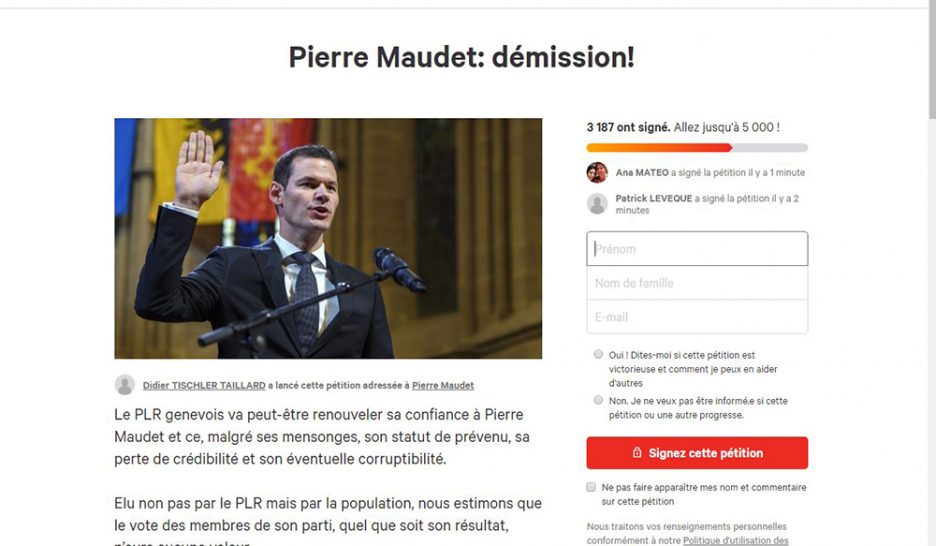 Une pétition demande le départ de Maudet