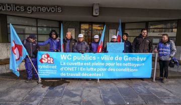 W.-C. publics: la grève continue