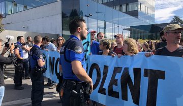 Climat: marche et blocage à Lausanne