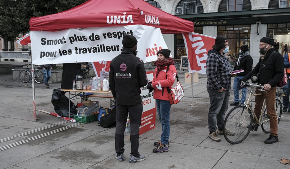 A Genève, la mobilisation contre Smood se poursuit