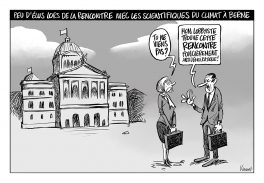 Peu d'élus lors de la rencontre avec les scientifiques du climat à Berne
