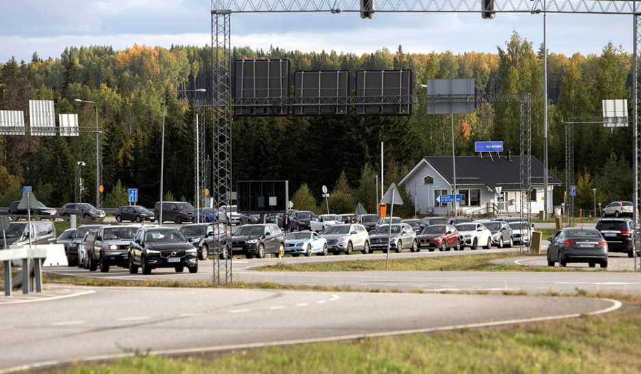 Doublement des entrées à la frontière finlandaise depuis la mobilisation