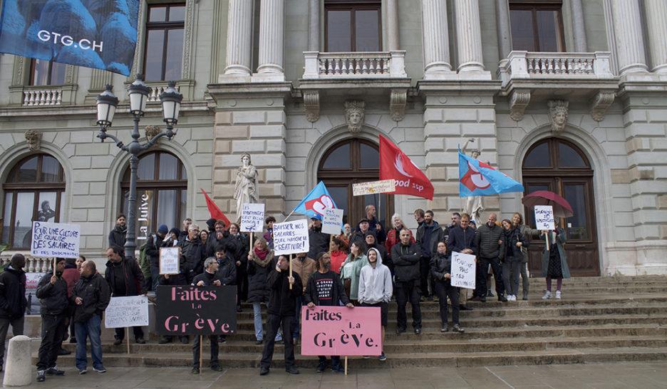 Protestation au Grand Théâtre de Genève