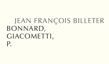 Voir avec Bonnard et Giacometti