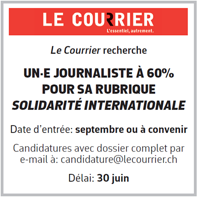 Emploi Le Courrier - Solidarité Internationale 1