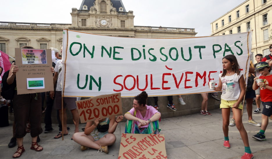 Dissolution des Soulèvements de la Terre annulée