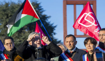 Jean-Luc Mélenchon à Genève pour la Palestine 1