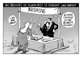 Des récoltes de signatures se feraient sans mandat