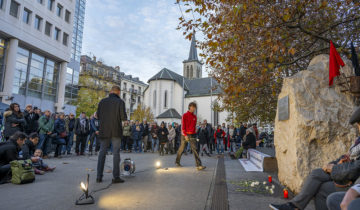 «N’oublions pas nos camarades tombés à Plainpalais»