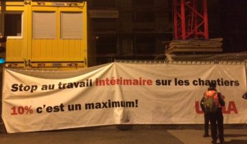 Unia bloque un chantier