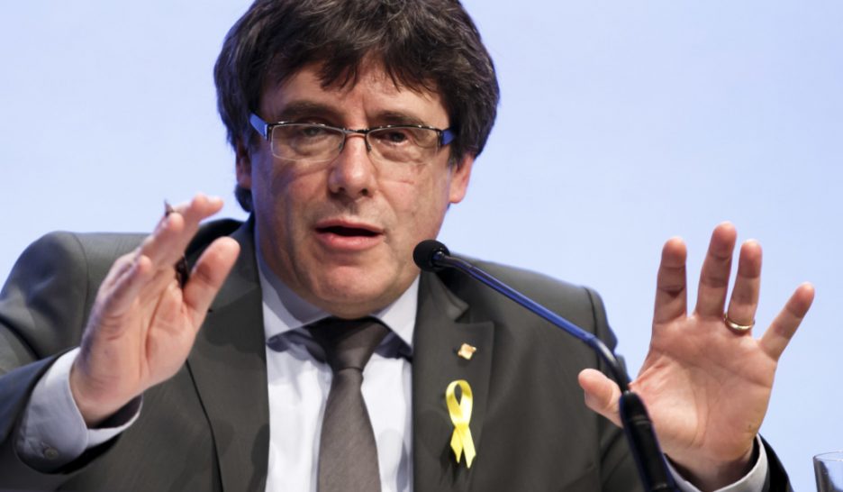 Carles Puigdemont et Anna Gabriel côte à côte à l'ONU à Genève
