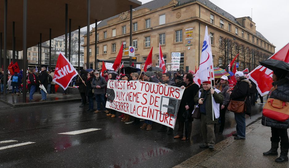 «Ras-le-bol des économies»