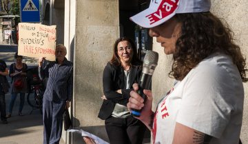 En grève, les éducateurs manifestent