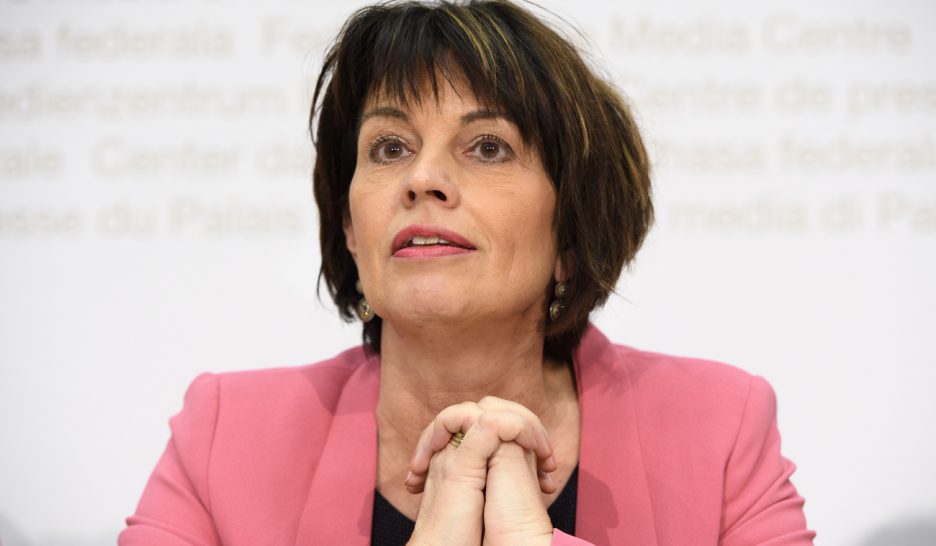 Doris Leuthard vaincue