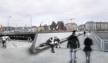 La passerelle du Mont-Blanc fait plouf