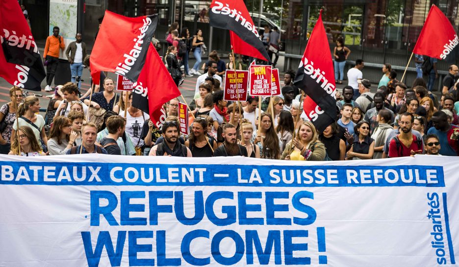 Manifs conte la politique européenne de l’asile