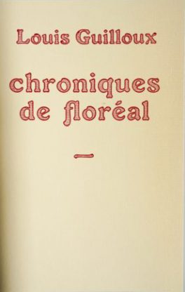 Louis Guilloux, chroniques