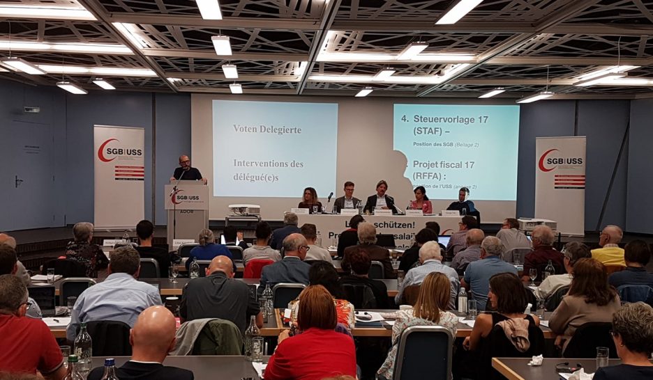 Fiscalité: l’USS adopte un ni-ni