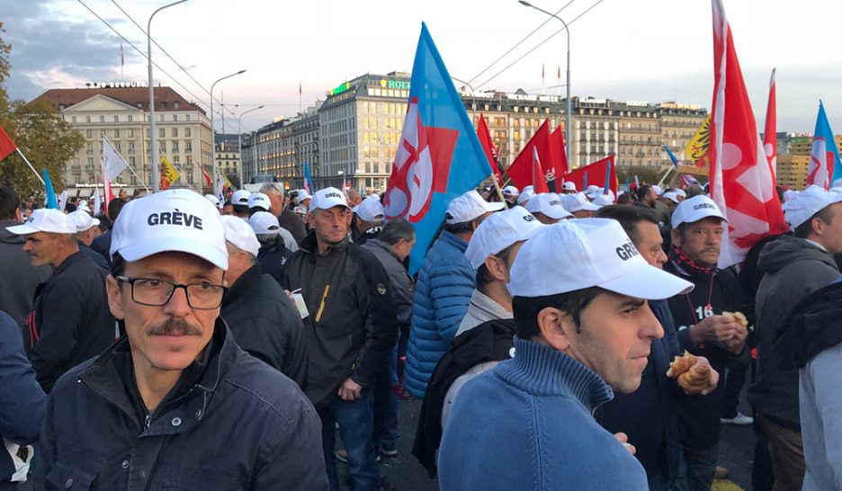 Les maçons se mettent en grève 1