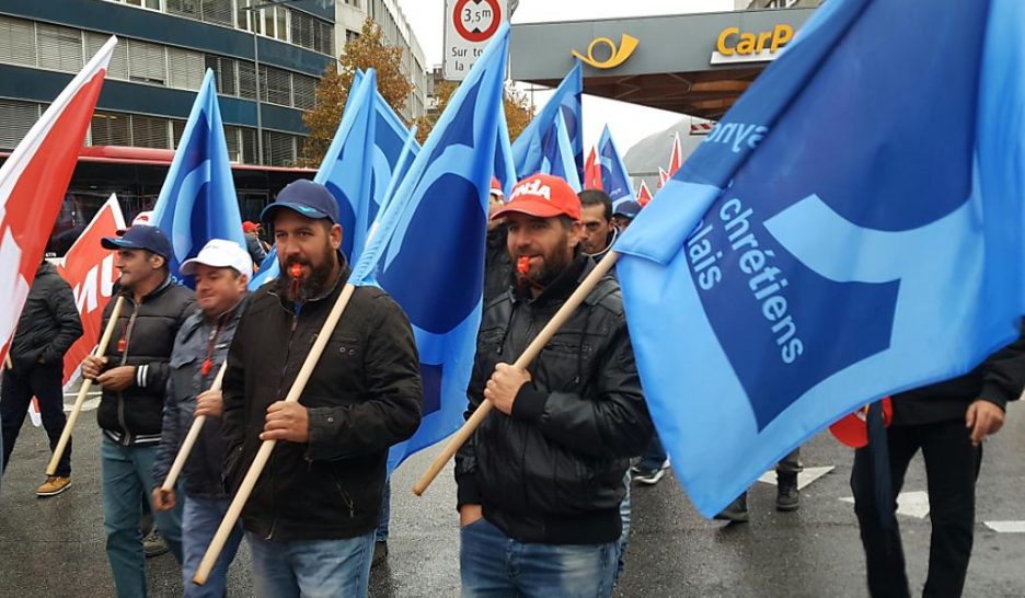 Les maçons valaisans et jurassiens se mobilisent
