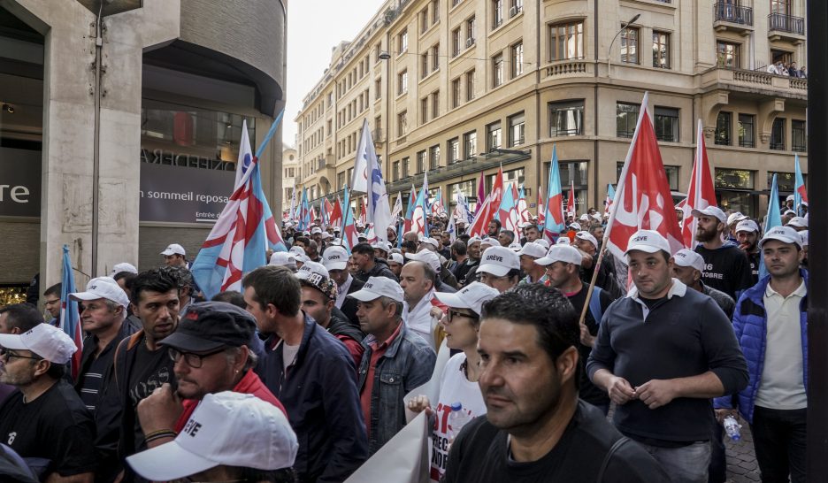 Occup’ du pont Mont-Blanc