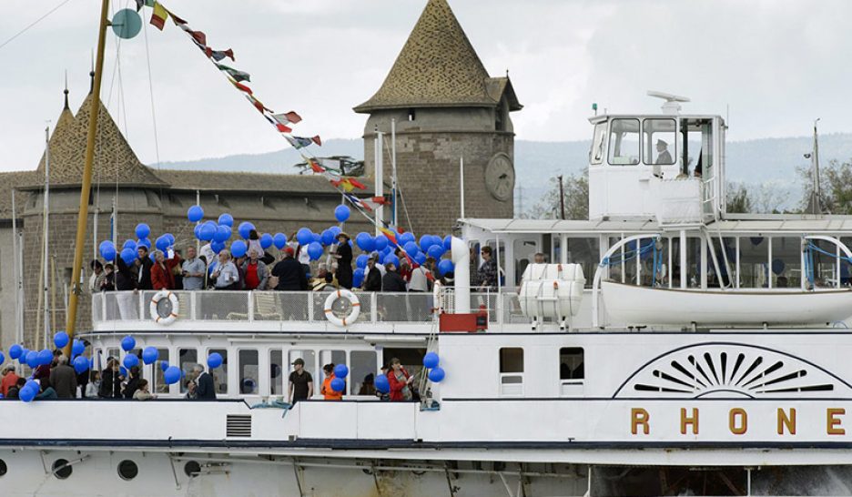 Bateau à vapeur en rénovation