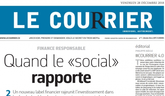 «Le Courrier» n’a pas perdu la boussole