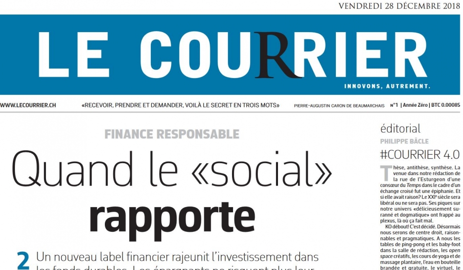 «Le Courrier» n’a pas perdu la boussole