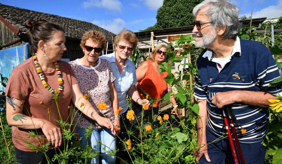 Les aînés se rencontrent au potager