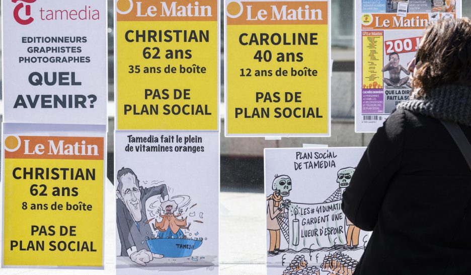 Le plan social du «Matin» entre en vigueur 1
