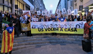 Rassemblement aux couleurs catalanes à Genève 1