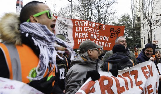 Dans le wagon de tête de la grève