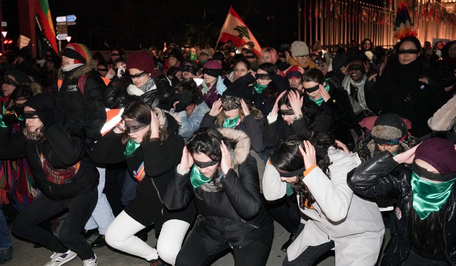 Manif et perfo pour les peuples en lutte