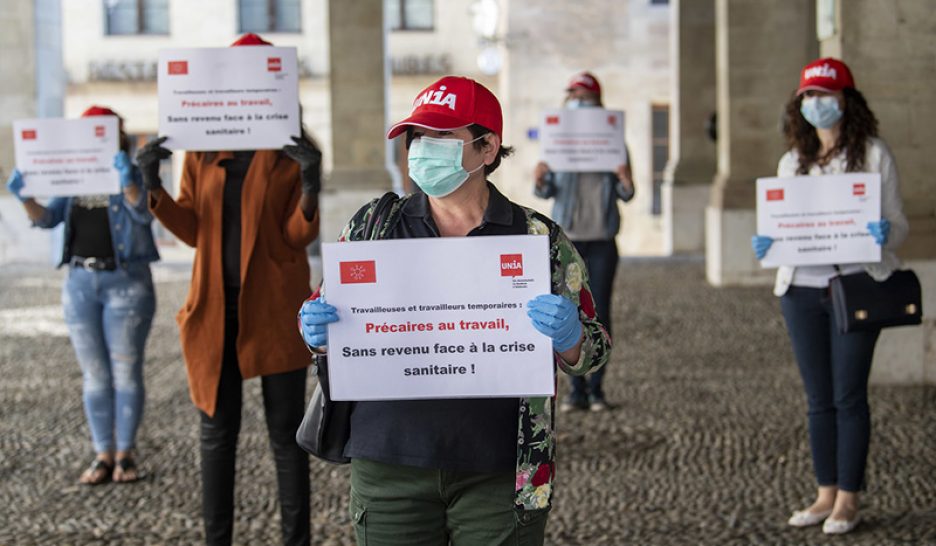 Les syndicats réclament un soutien aux intérimaires 1