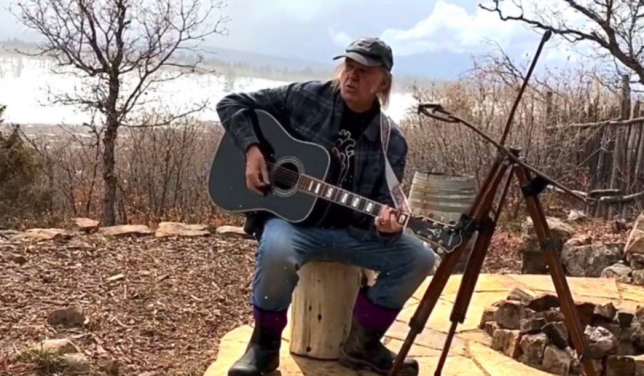 Neil Young au coin du feu