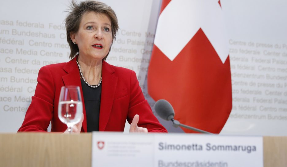 Pas de déconfinement sans protection, selon Simonetta Sommaruga.