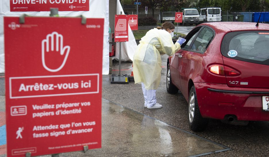 Un drive-in de dépistage à Yverdon