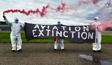 Action d’XR Youth sur l’aérodrome de Lausanne