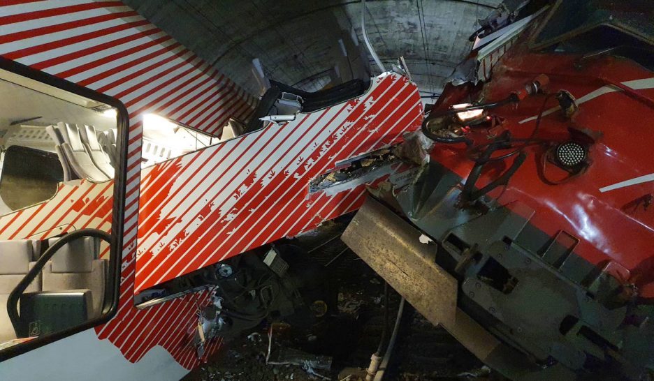 Onze blessés dans une collision de trains