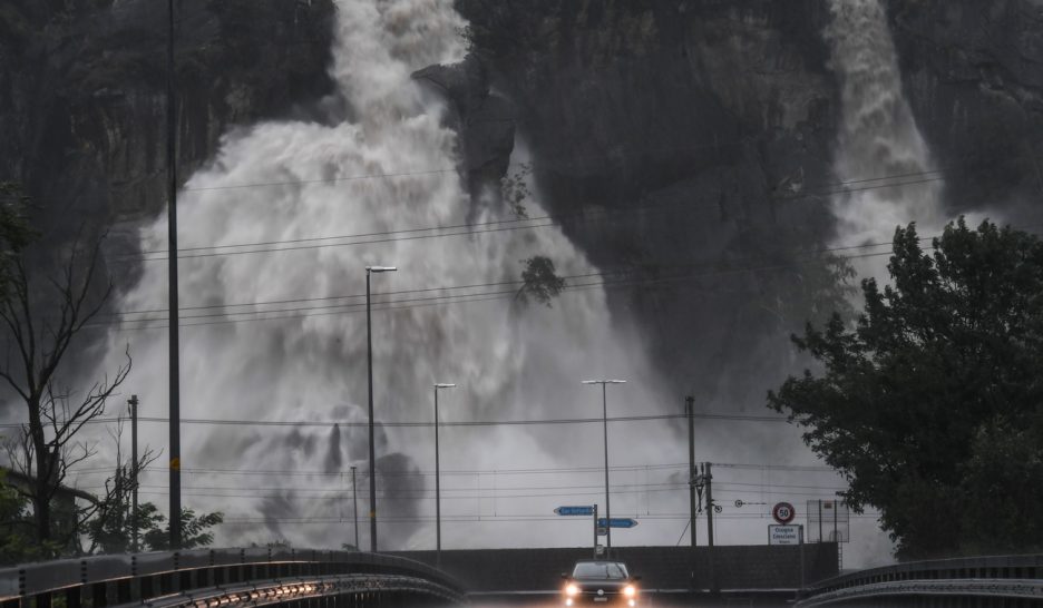 Le Tessin et les Grisons inondés
