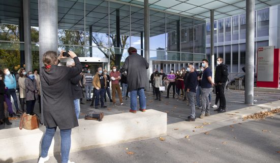 Scandale à la RTS: rassemblement pour exiger du changement 1