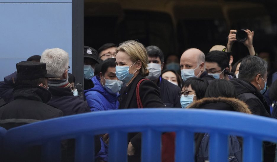 Les experts de l'OMS au marché de Wuhan