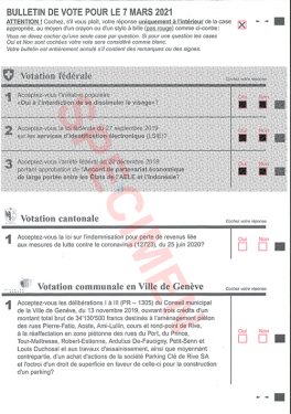 Bulletins de vote déstabilisants