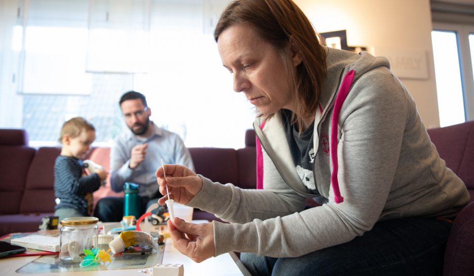 Des autotests dans le cadre privé